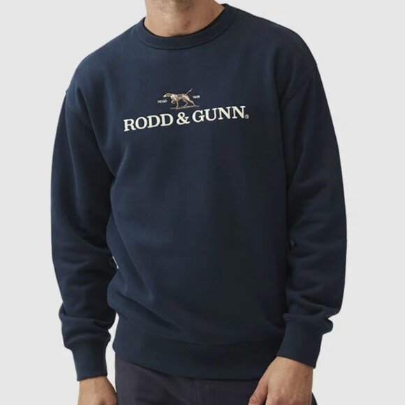 VINTAGE - Medium Rodd & Gunn Navy Crewneck Sweater - Picture 7 of 7